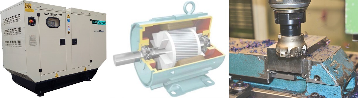 Desenho esquemático de um motor elétrico